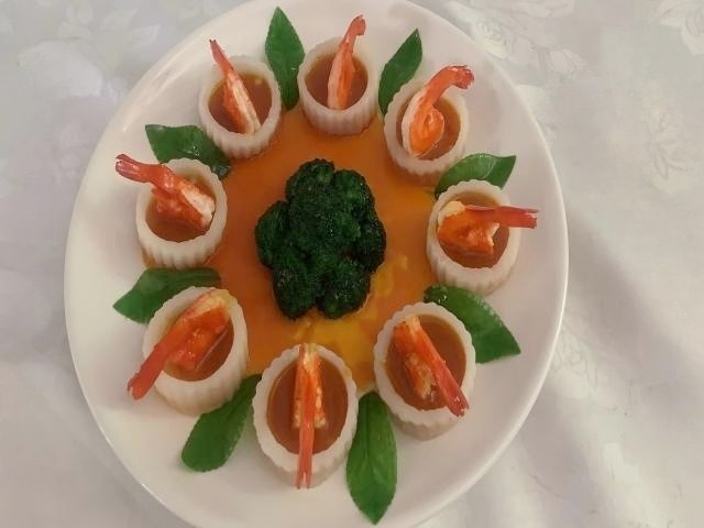 食品模型 金湯玉尾蝦模型